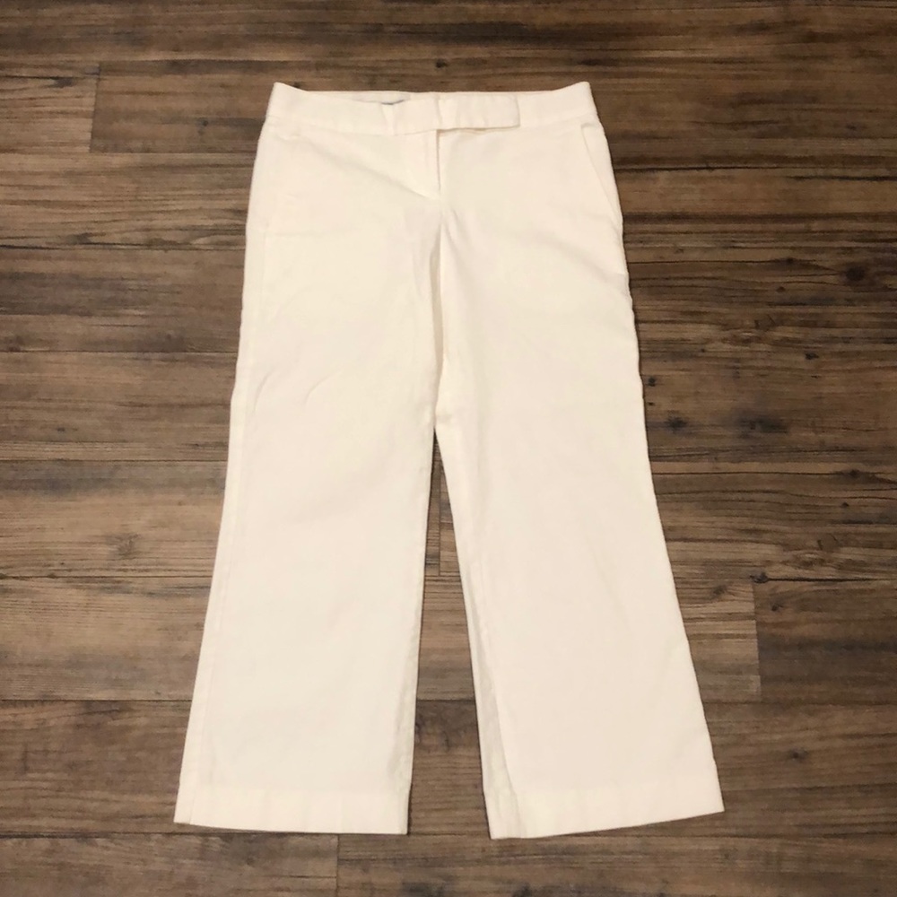 White Express Editor Capris Size 2